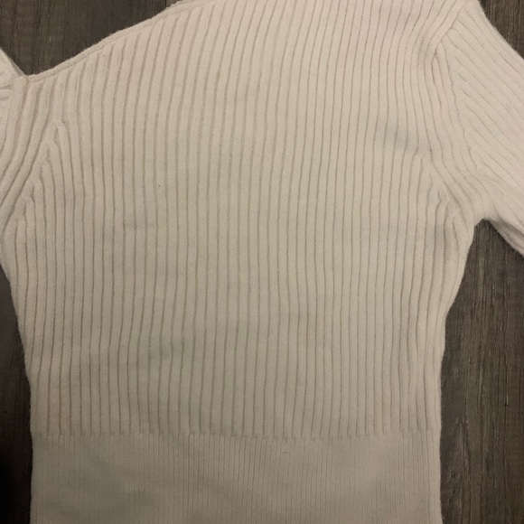 White one shoulder top. - Picture 3 of 4